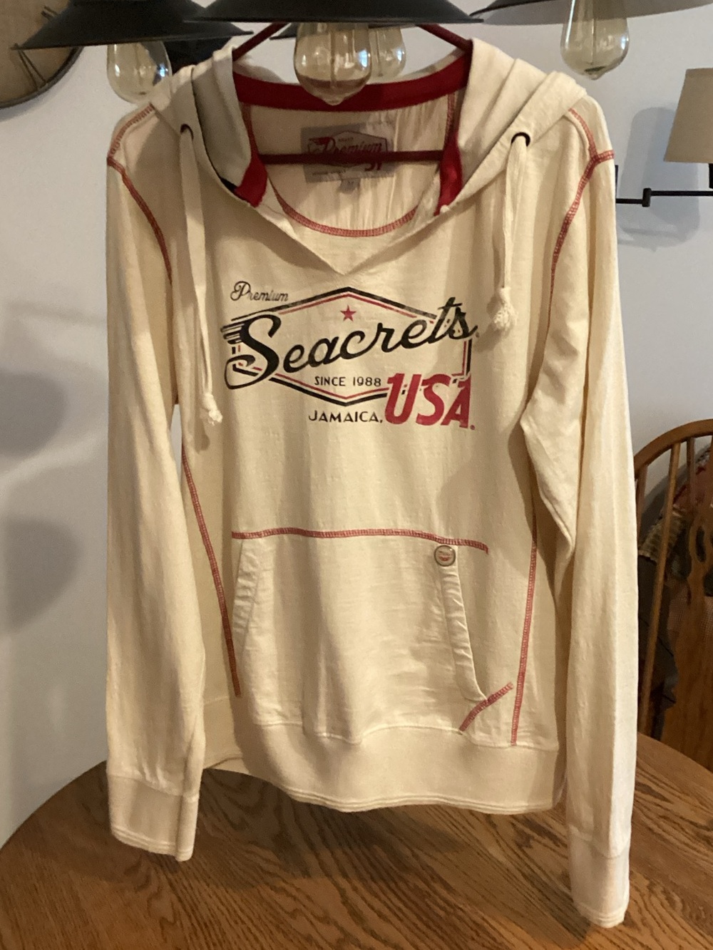 Premium 51 Seacrets Jamaica USA v-neck Hoodie